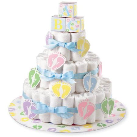 Kit for a Girl Baby Shower Diaper Cake