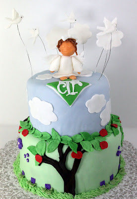 LDS Baptism Cake