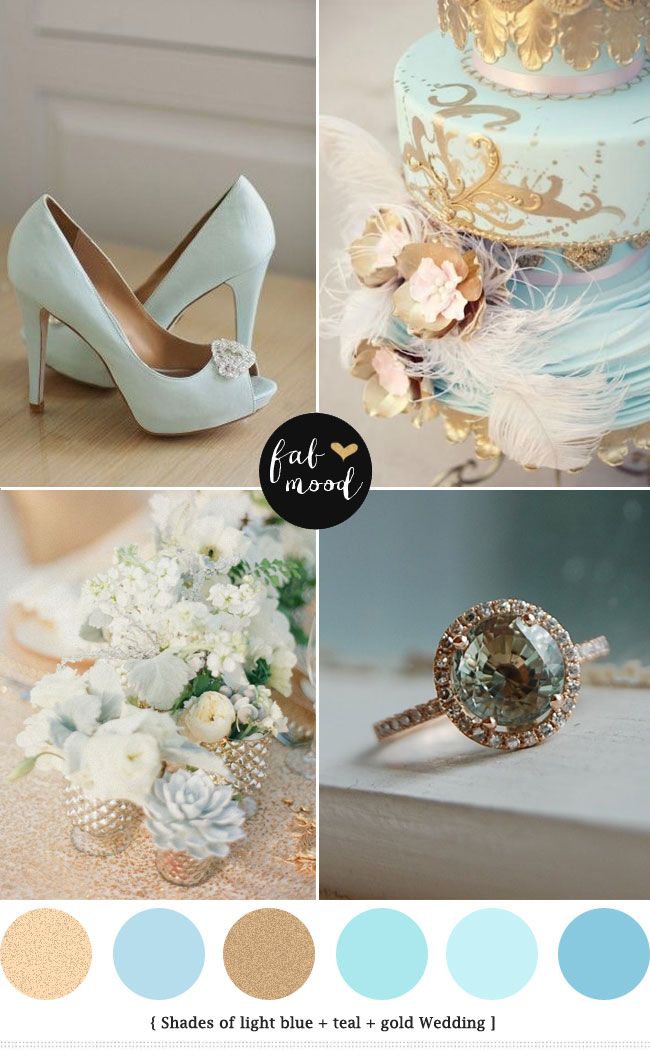 Light Blue and Gold Wedding Colors Light Blue and Gold Wedding Colors