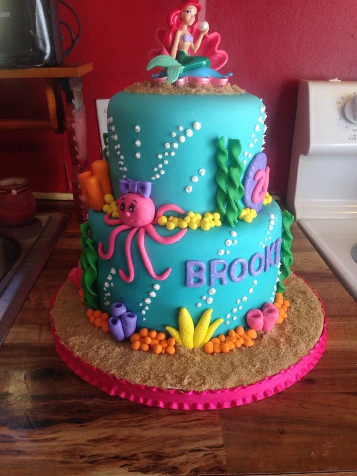 Little Mermaid Birthday Cake Idea Little Mermaid Birthday Cake Idea