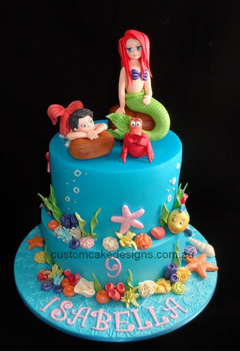 Little Mermaid Birthday Cake Little Mermaid Birthday Cake