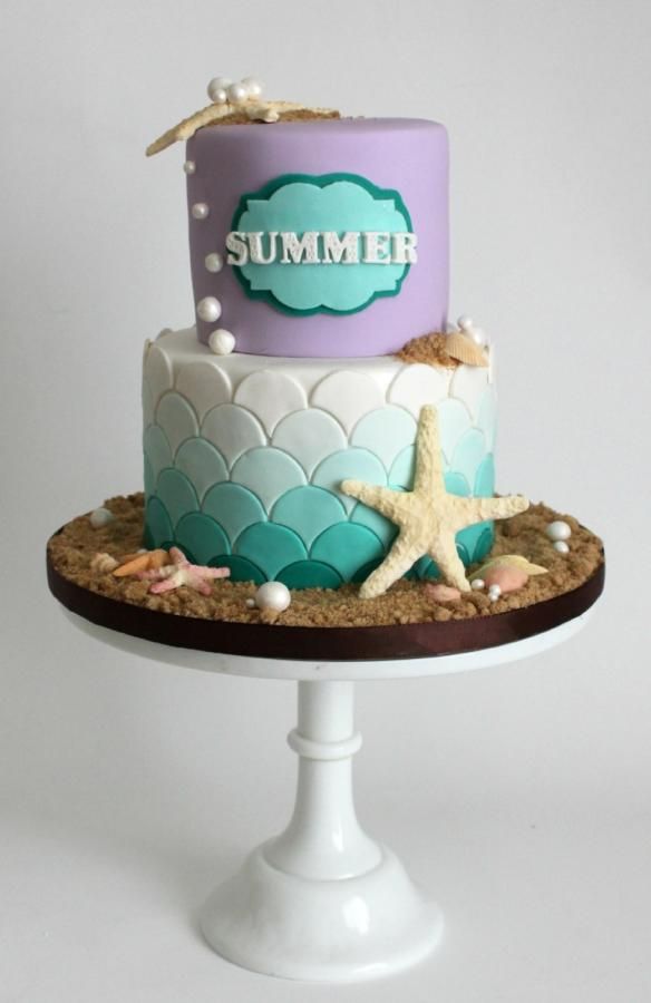 Little Mermaid Theme Cake