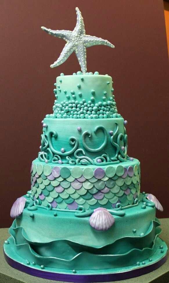 Little Mermaid Wedding Cake Little Mermaid Wedding Cake