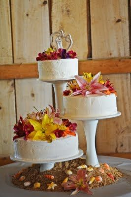 Luau Wedding Cake