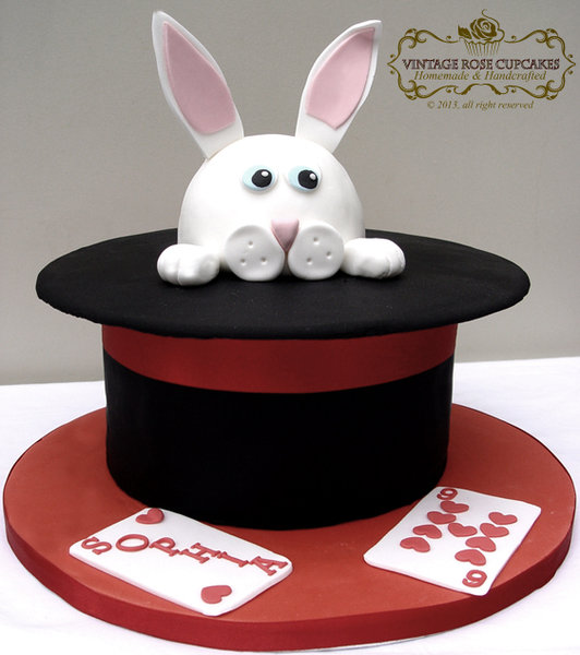 Magic Hat with Rabbit Cake