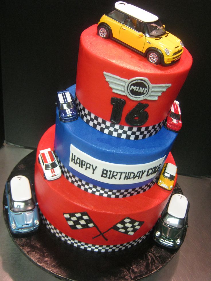 Mini Cooper Birthday Cake Mini Cooper Birthday Cake