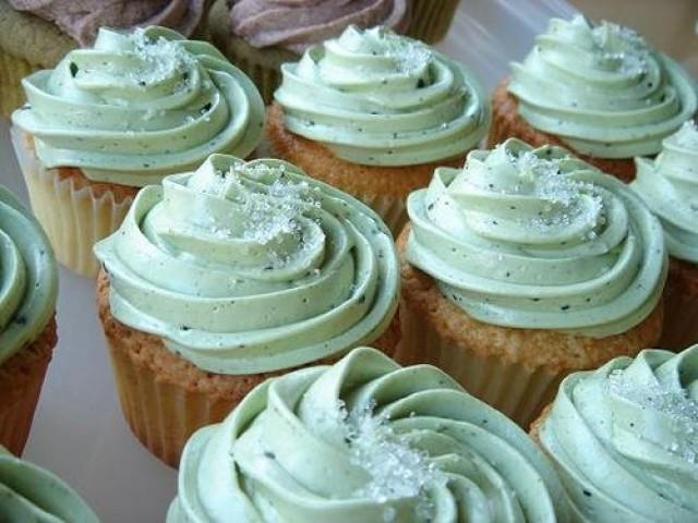 Mint Green Wedding Cupcakes