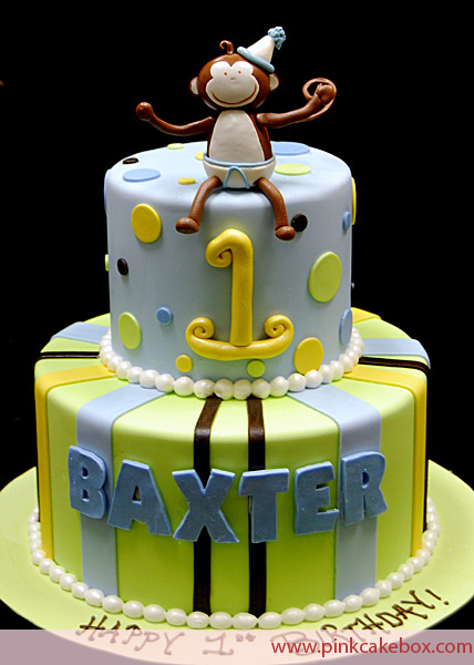 Monkey 1st Birthday Cake Monkey 1st Birthday Cake