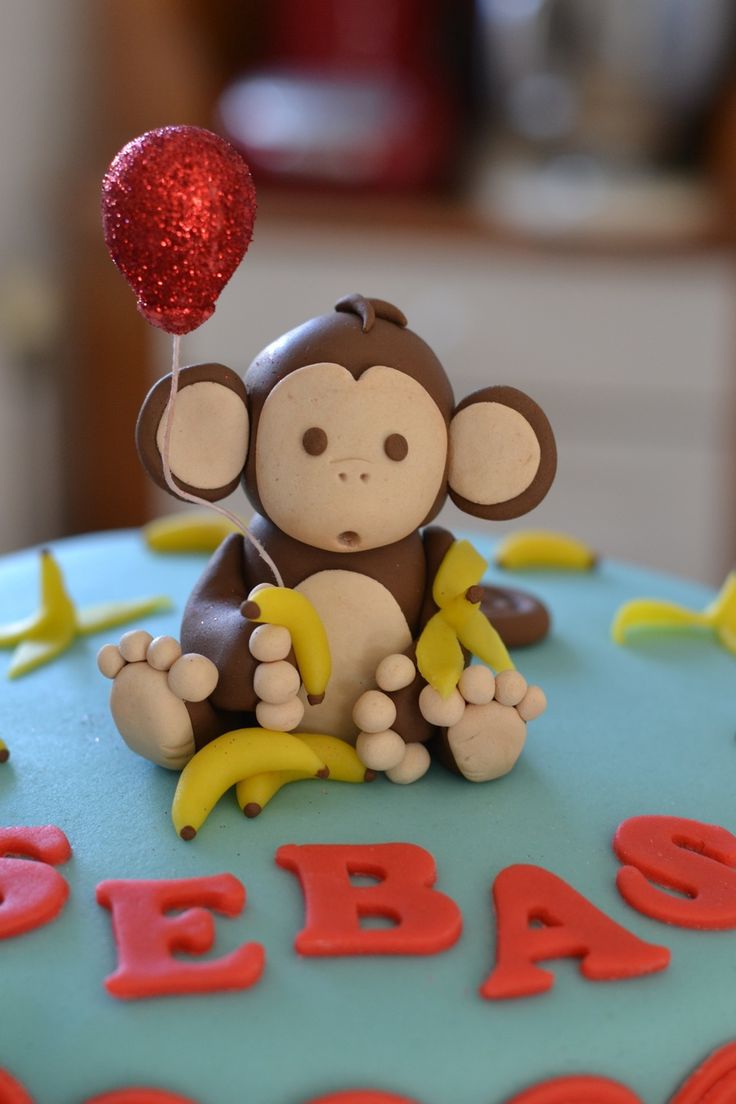 Monkey Birthday Cake Fondant