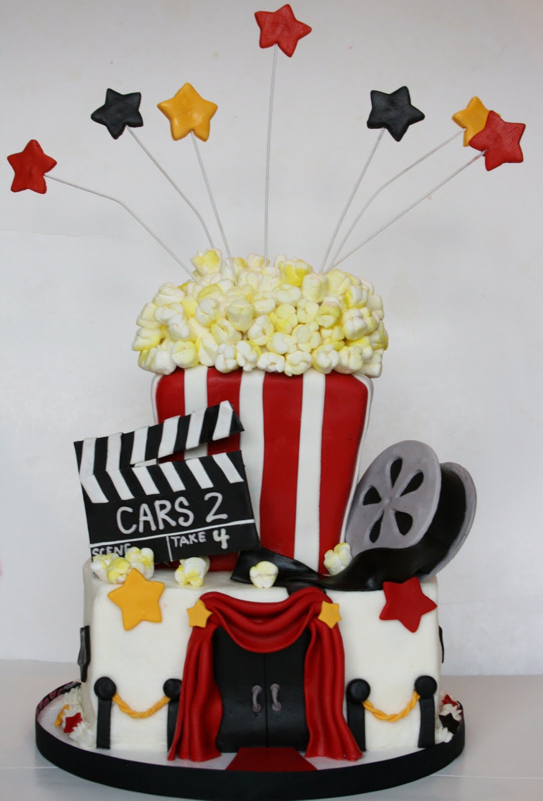 Movie Night Birthday Party Cake