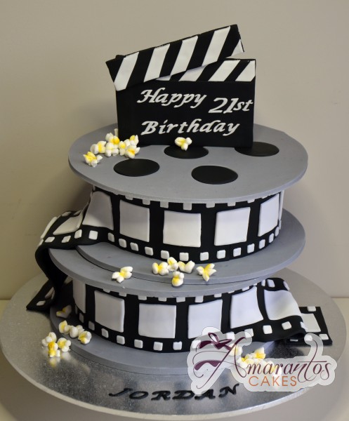 Movie Reel Cake Movie Reel Cake