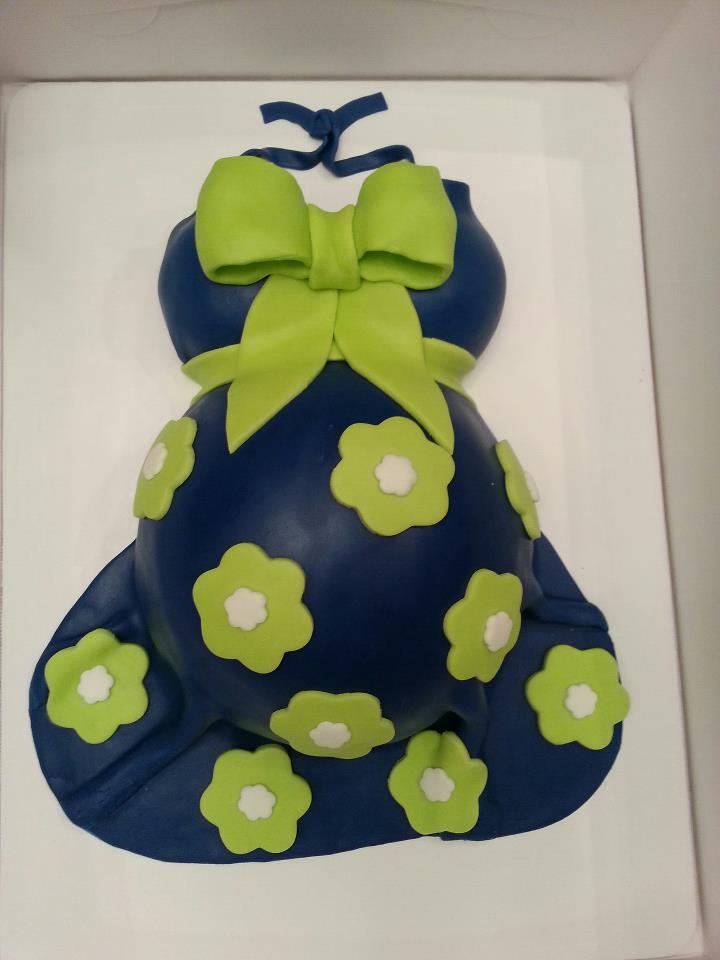 Navy Blue and Lime Green Baby Shower