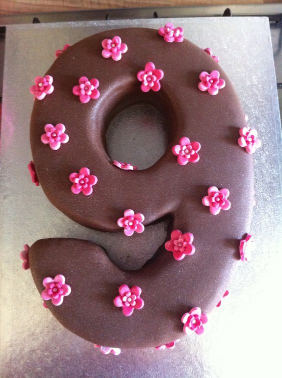 Number 9 Birthday Cake Number 9 Birthday Cake