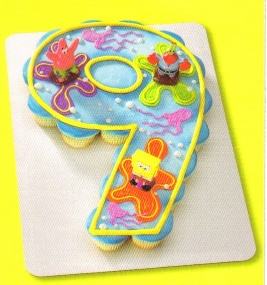 Number 9 Cupcake Cake Number 9 Cupcake Cake