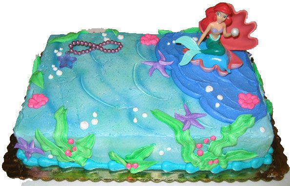 Ocean and Mermaid Cake