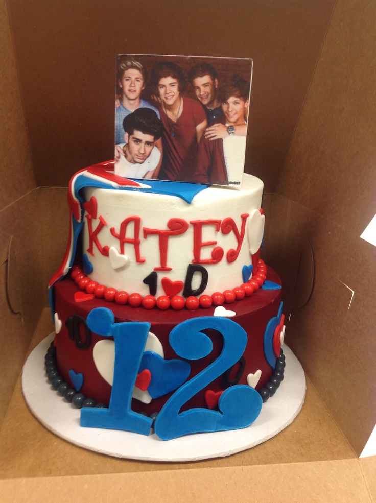 One Direction British Flag Cake