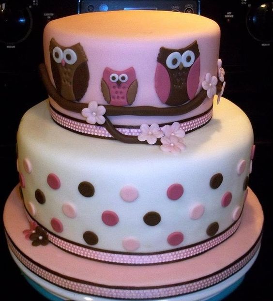 Owl Baby Shower Cake Owl Baby Shower Cake
