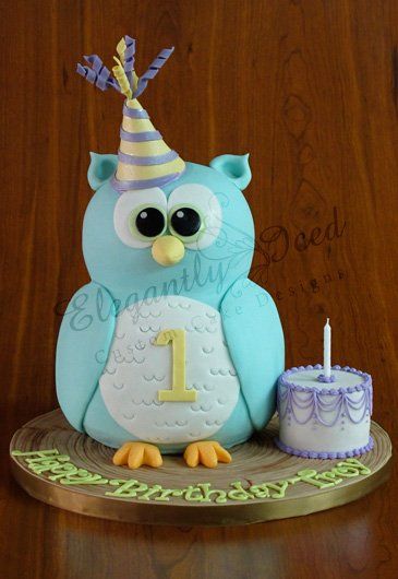 Owl Birthday Cake Owl Birthday Cake