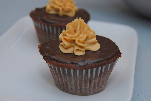 Peanut Butter Filled Cupcake