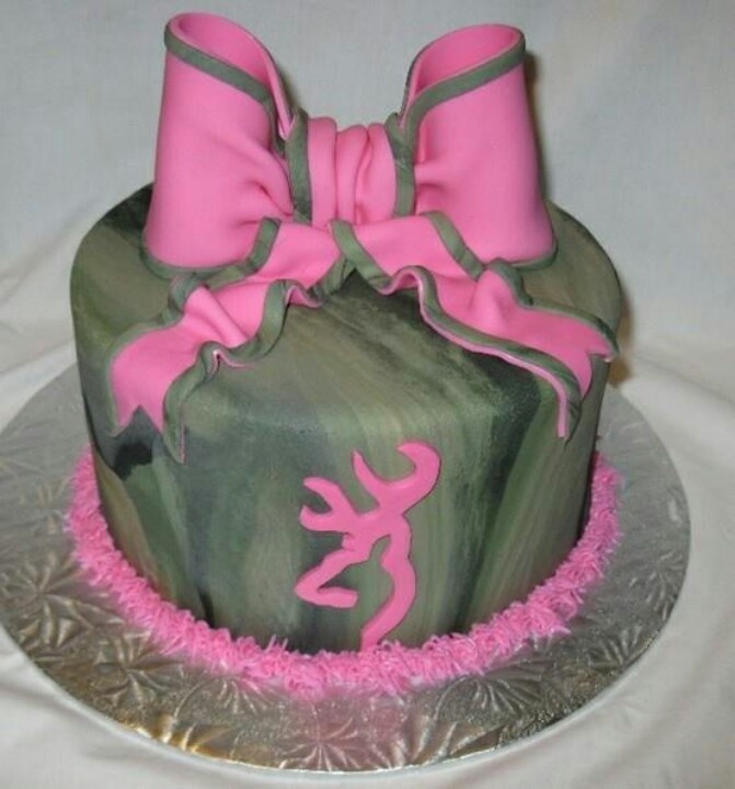 Pink Camo Browning Cakes for Girls