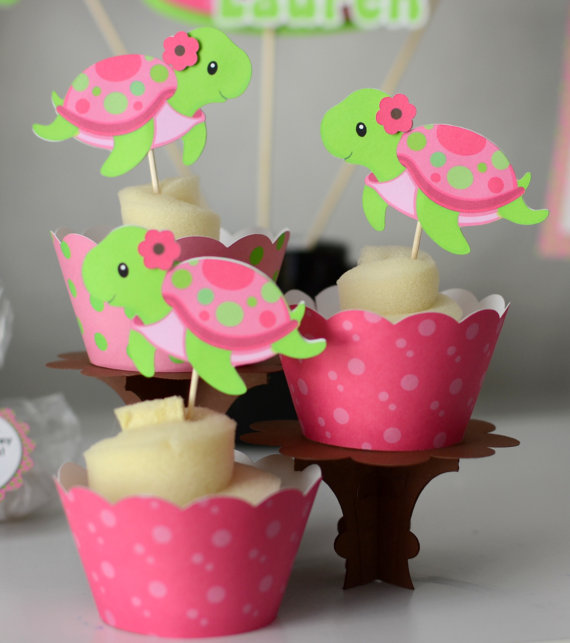 Pink Turtle Baby Shower