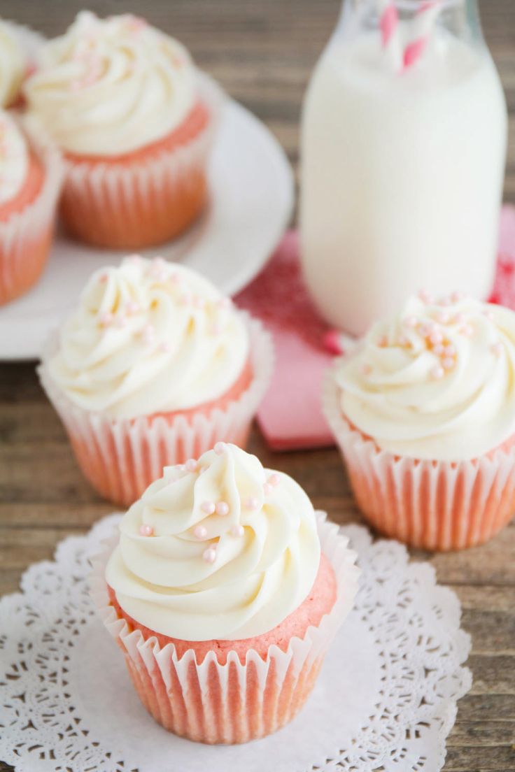 Pink Velvet Cupcakes