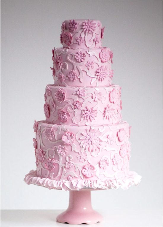 Pink Wedding Cake Pink Wedding Cake