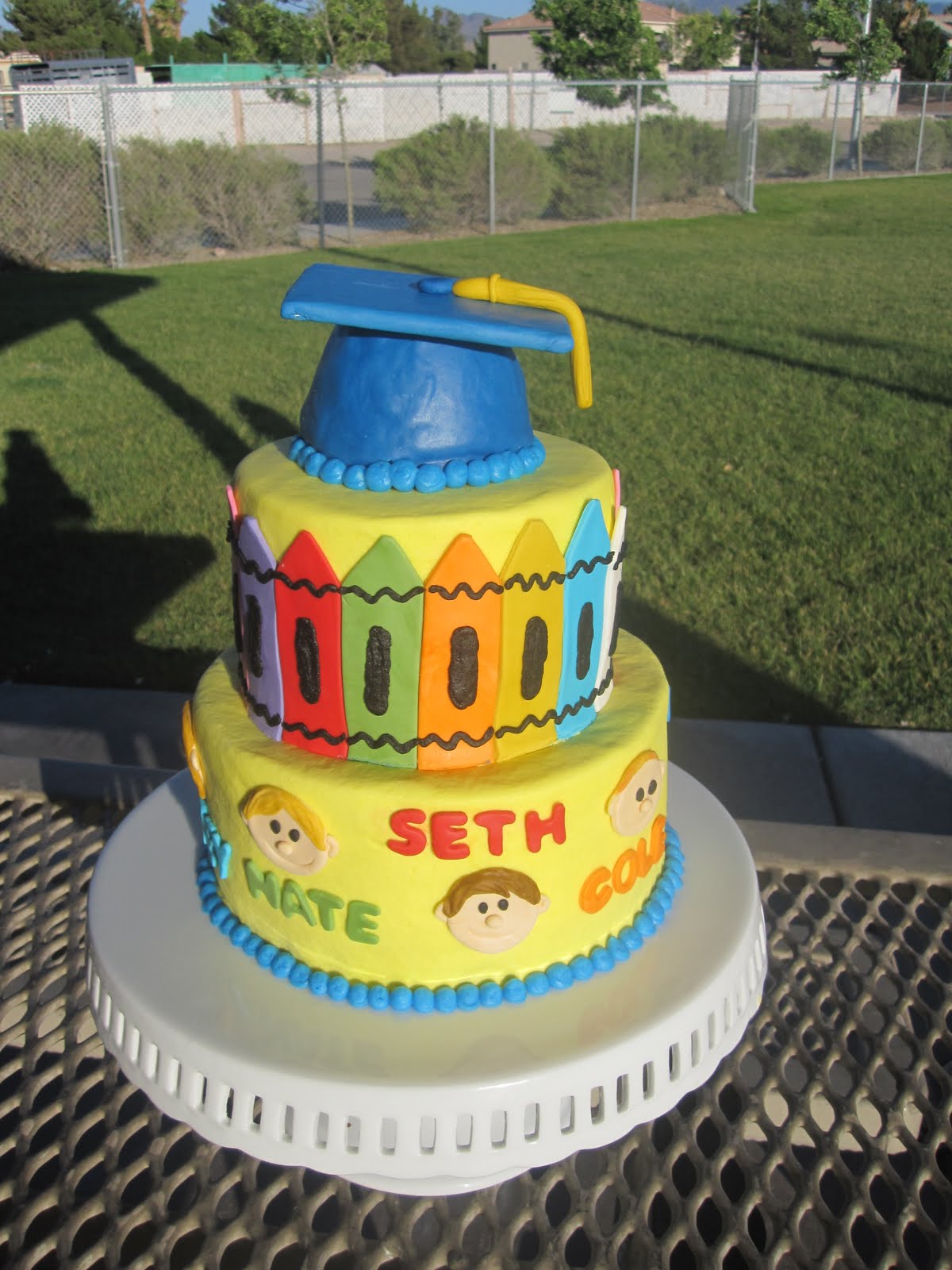 Preschool Graduation Cake Idea