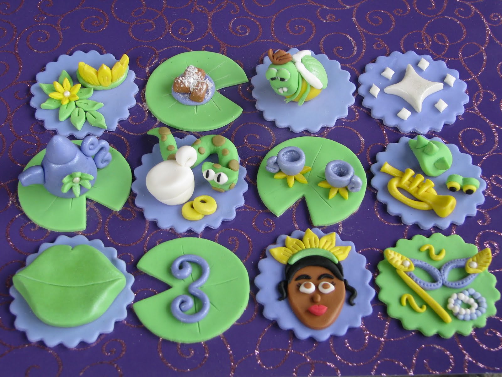 Princess and Frog Cupcake Toppers