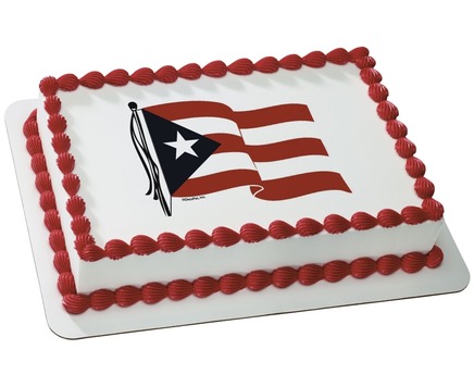 Puerto Rican Flag Birthday Cake