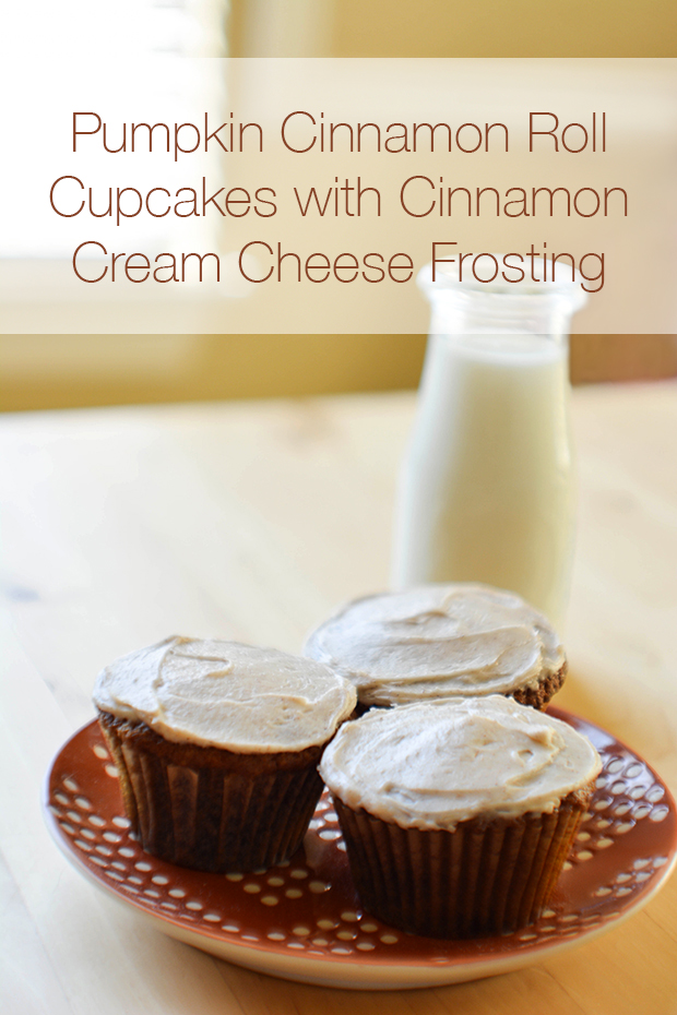 Pumpkin Cinnamon Cupcakes with Icing