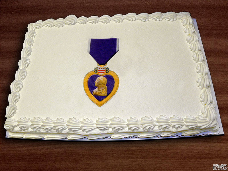 Purple Heart Award Cake