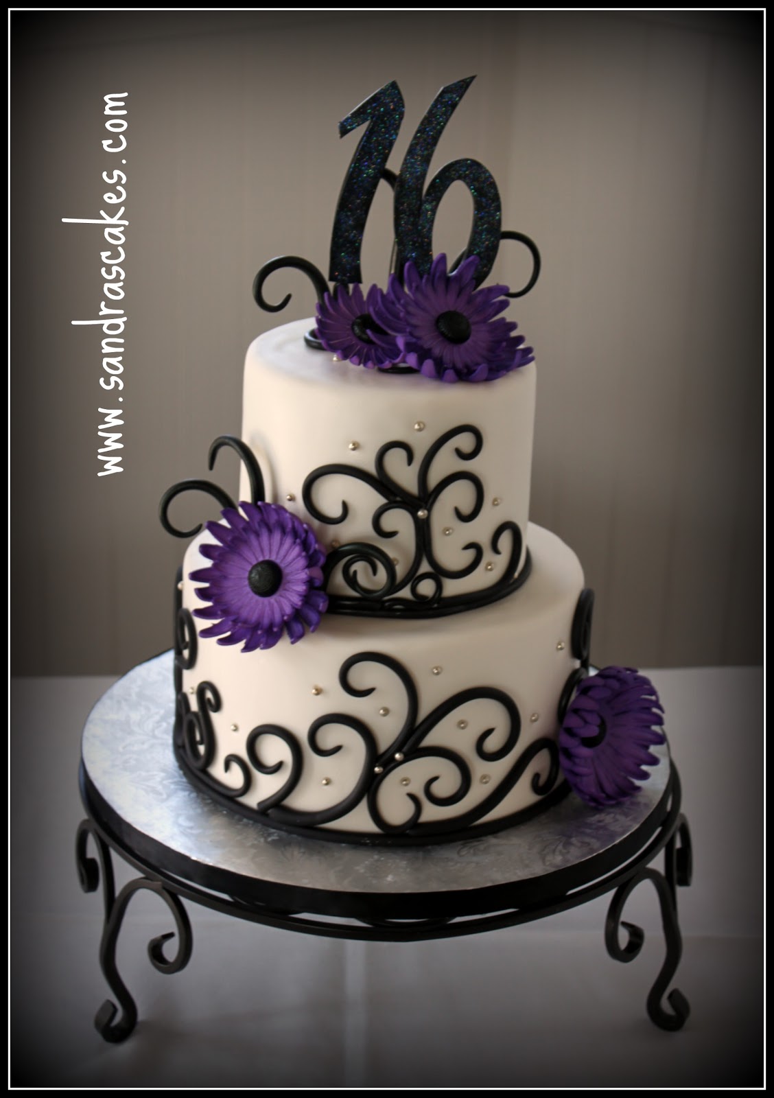Purple Sweet 16 Birthday Cakes Purple Sweet 16 Birthday Cakes