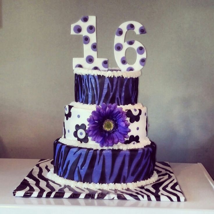Purple Sweet 16 Birthday Cakes Purple Sweet 16 Birthday Cakes