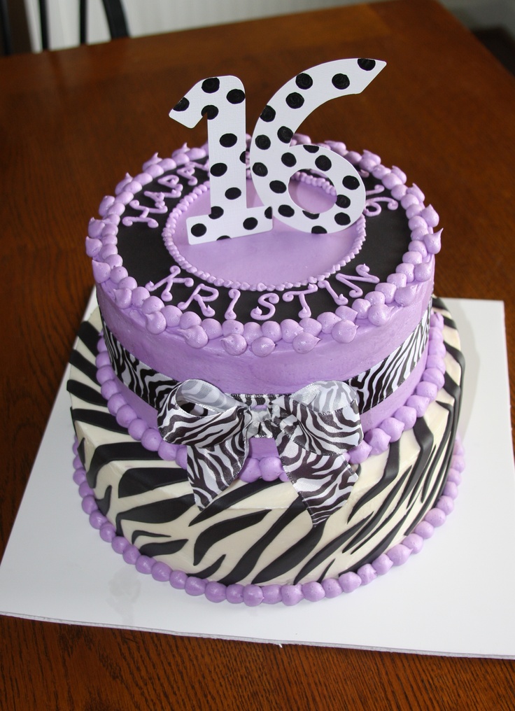 Purple Sweet 16 Cake