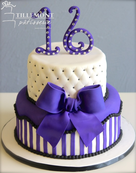 Purple Sweet 16 Cake