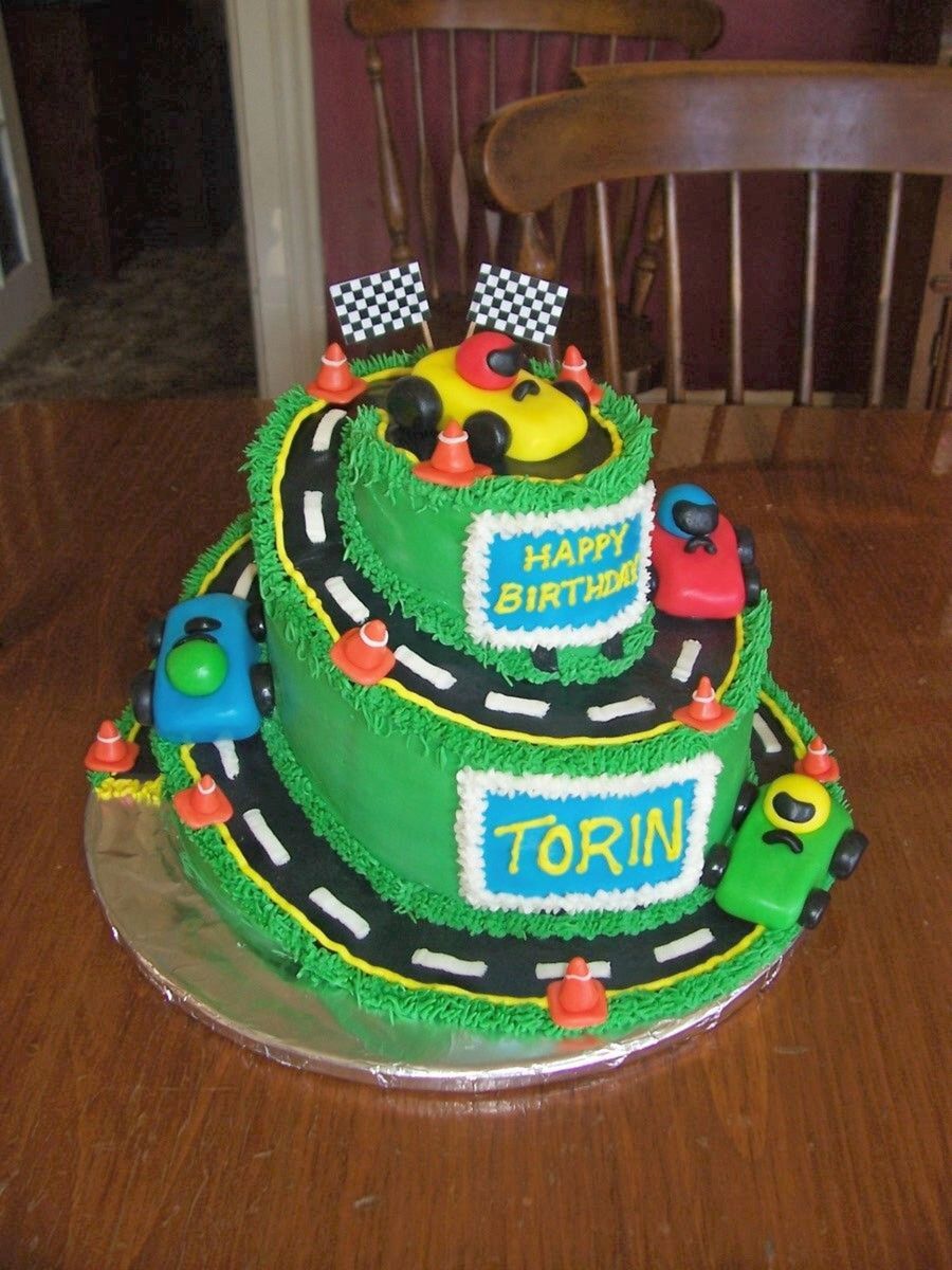 Race Car Birthday Cake