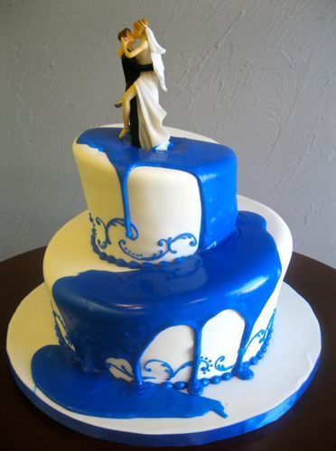 Royal Blue Wedding Cake Royal Blue Wedding Cake
