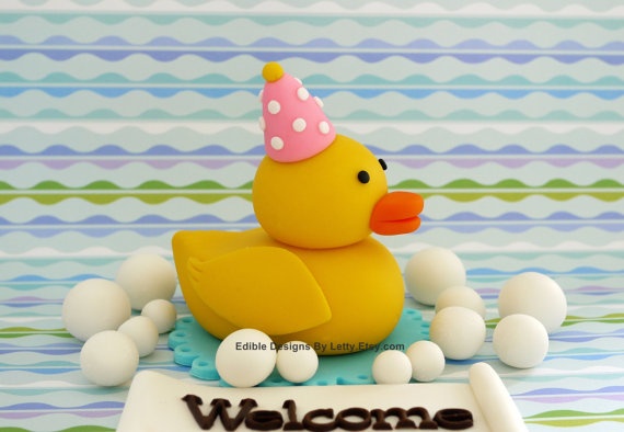 Rubber Duck Baby Shower Cake Girl