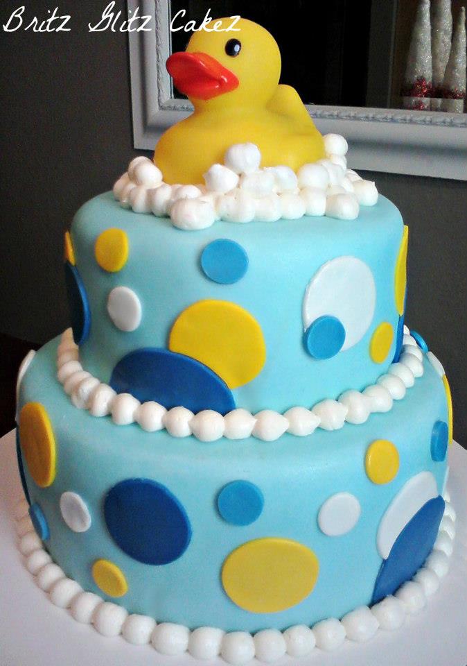 Rubber Duck Baby Shower Cake