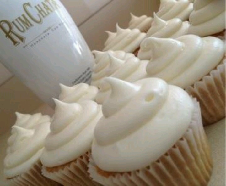 RumChata Cupcakes with Cake Mix