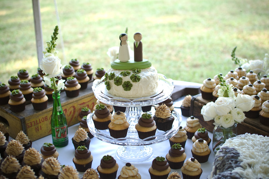 Rustic Wedding Cupcake Display