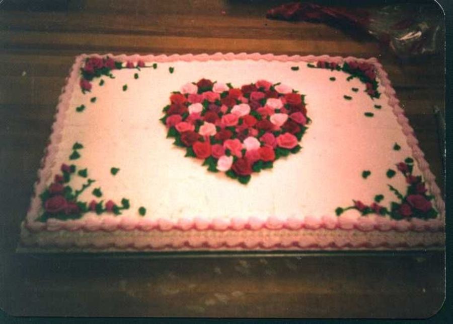 Sheet Cake with Heart