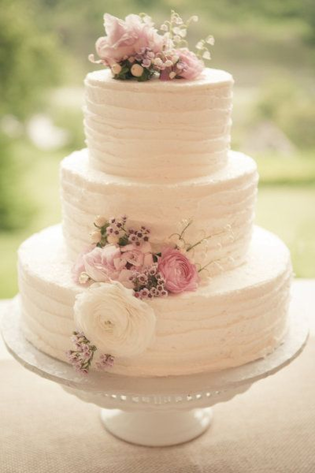 Simple Buttercream Wedding Cake Simple Buttercream Wedding Cake