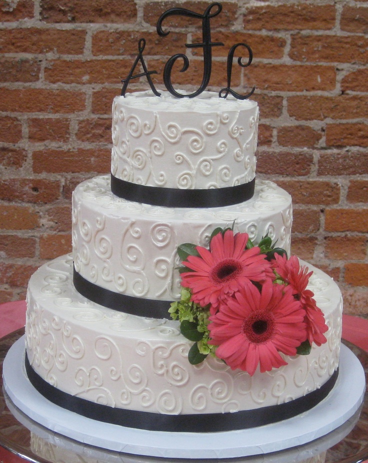 Simple Buttercream Wedding Cake