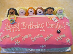 Sleep Over Birthday Party Cake Sleep Over Birthday Party Cake