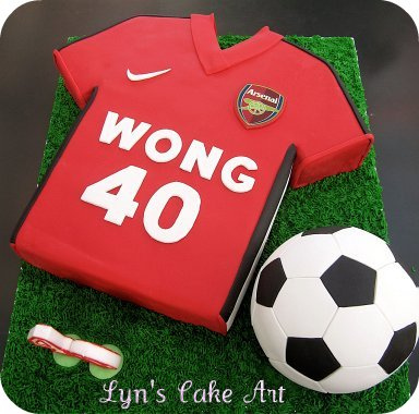 Soccer Ball and Jersey Cake