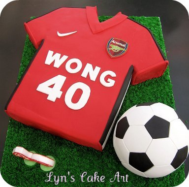 Soccer Ball and Jersey Cake Soccer Ball and Jersey Cake
