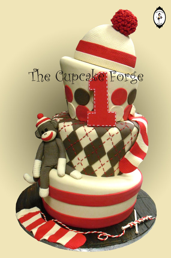 Sock Monkey Cake