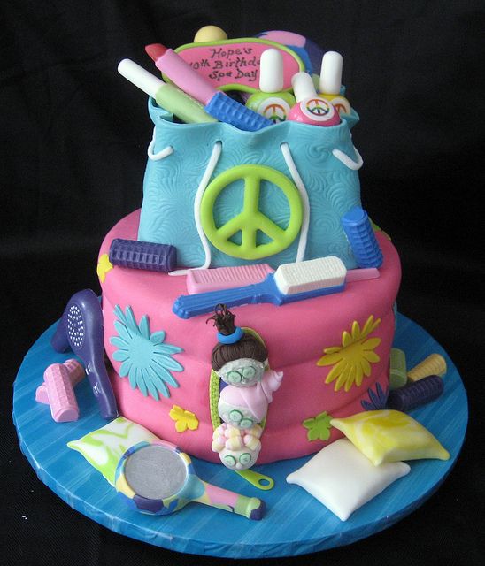 Spa Sleepover Cake Spa Sleepover Cake